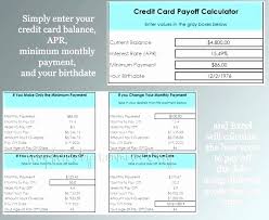 13 Lovely Multiple Credit Card Payoff Calculator Spreadsheet