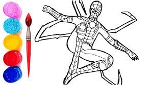 Printable ultimate spiderman iron spider coloring page. Avengers Infinity War Iron Spider Avengers Coloring Pages How To Draw Spiderman Infinity War Youtube