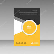 Vector Leaflet Brochure Flyer Template A4 Size Design Annual Report