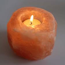 Us 17 52 12 Off Himalayan Rock Salt Candlestick Orange Natural Mineral Tea Light Holder Event Party Dinner Table Decor In Candle Holders From Home