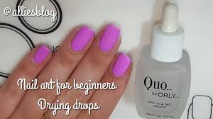 nail art for beginners do nail drying