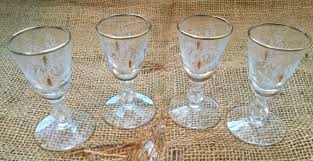 4 Vintage Libbey Glass Lily Of The