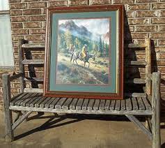 Email this product to a friend canvas. Rare Huge Jack Terry Home Interior Western Picture Cowboys In The Rain 243330813
