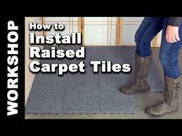 How To Install Carpet Tiles Raised