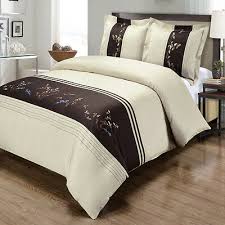 combed cotton embroidered duvet cover