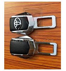 Toyota Seat Belt Clip Logo Black Chrome