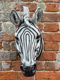 Large Realistic Zebra Head Wall Hanging