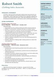 20 Resume Objective For Retail Sales Associate