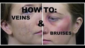 how to bruises and veins for halloween