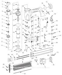 parts diagram for nail gun parts