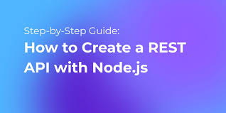 rest api with node js and express
