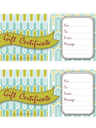 Free Printable Gift Certificate Templates That Can Be Customized