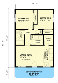 2 Bed Craftsman Tiny Home Plan With