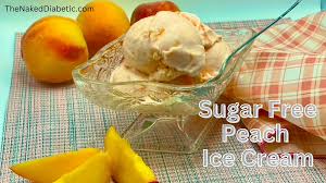 easy diabetic sugar free peach ice
