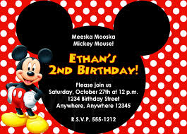 Mickey Mouse Invitations Template Magdalene Project Org