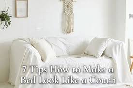 a bed look like a couch
