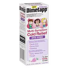 children s dimetapp multi symptom cold liquid dye free g4 0 oz