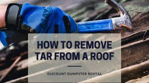 how to remove tar from a roof
