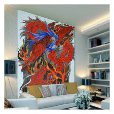zfam015 red dragon glass mosaic