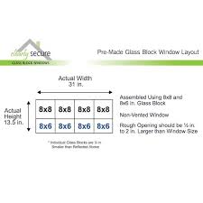 Clear Glass Block Window 3214scl