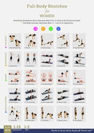 Fitwirr Stretching Exercises Poster For Women To Create An
