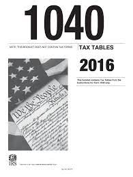 1040 tax table 2016 form fill out