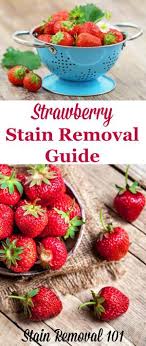strawberry stain removal guide