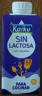 Recetas sin lactosa para compartir con personas alérgicas o intolerantes a la lactosa. Sin Lactosa Nata Liquida Para Cocinar Kaiku 200 Ml