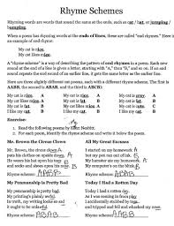 28 rhyme scheme exles in pdf exles