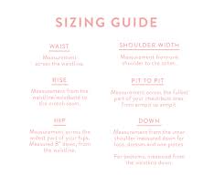Tcl Sizing Guide The Closet Lover