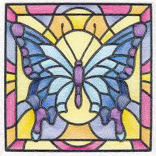 Stained Glass Garden Erfly 1