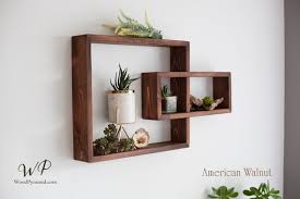Solid Wood Display Shelf 24 5x 14