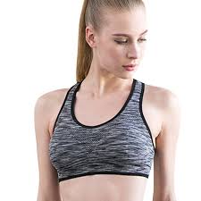 Us 2 74 24 Off Women Sports Bra Stretch Seamless Fitness Yoga Gym Workout Racerback Tank Tops Gym Running Padded Athletic Vest In Sports Bras From