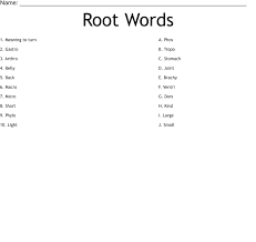 root words worksheet wordmint