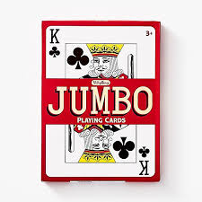 However, they are considerably larger, hence the jumbo name. Jumbo Playing Cards Paper Source