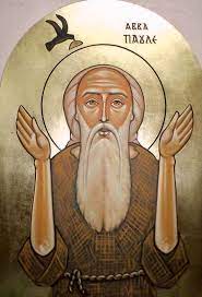 Anba paula the first hermit | Orthodox christian icons, Orthodox icons,  Christian art