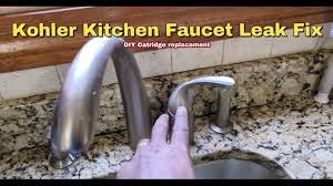 kohler kitchen faucet leak fix diy