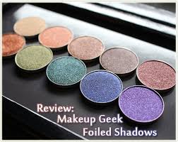 review makeup geek foiled shadows