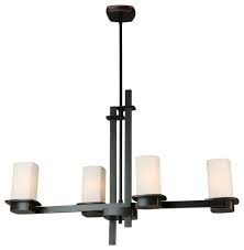 4x60w Multi Light Linear Pendant W Oil Rubbed Bronze Finish And Frosted Opal G Transitional Pendant Lighting By 1stoplighting