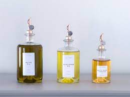 Glass Bottles Olive Oil Vinegar Pourer