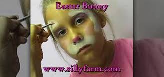cute easter bunny face paint