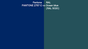 pantone 2757 c vs ral ocean blue ral