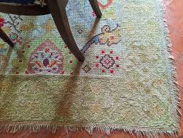 create a unique arraiolos rug pattern