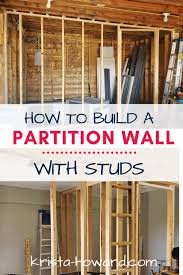 A Garage Partition Wall With Studs
