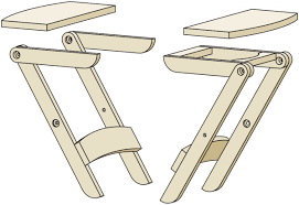 folding stool por woodworking