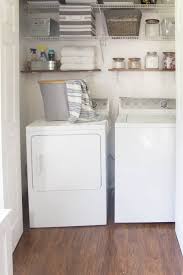 organized laundry closet