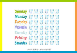 Keep Track Of How Much Water You Drink Water Intake Chart