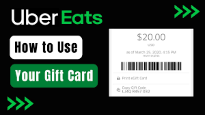 how to use an uber eats gift card