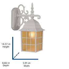 sand white outdoor wall light