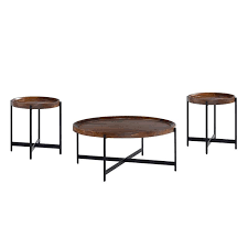 Brookline 3 Piece Table Set With 42 In